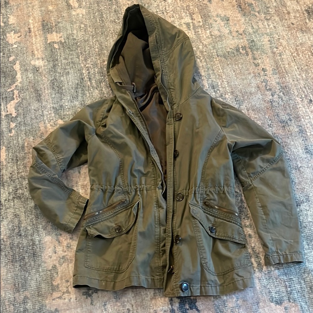Love Tree Army Green Coat. Size Medium